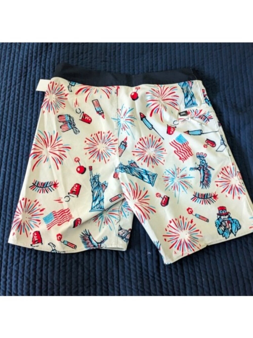 Vans Men 28 Waist NWT Era Boardshort  American Fourth of July 062026 - Picture 6 of 9